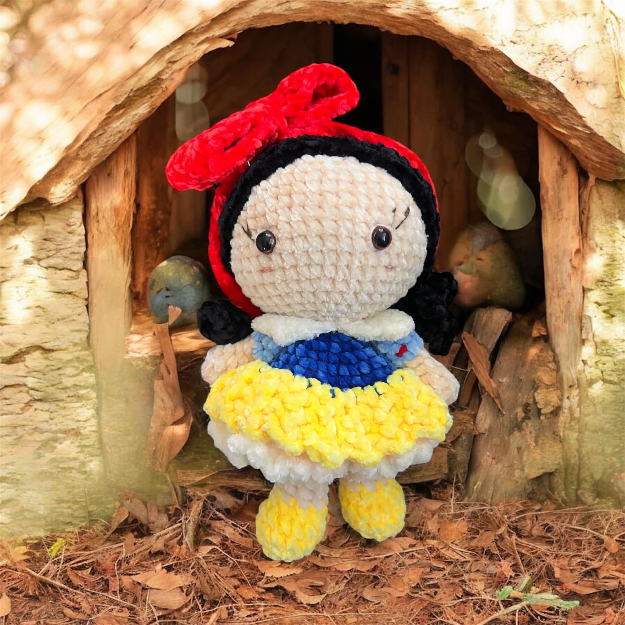 Handmade Snow White Plushie - 3,200 Stitches of Magic