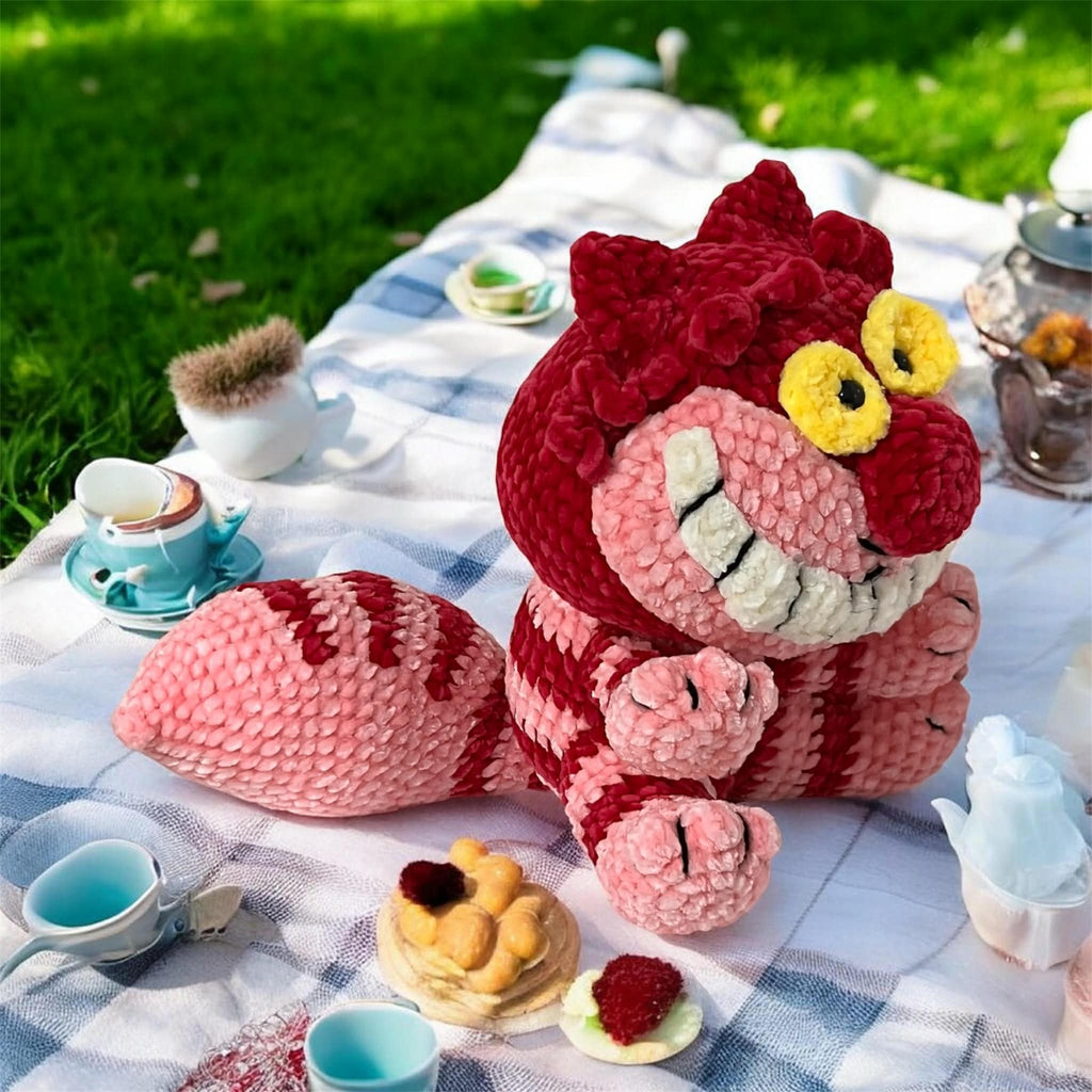 Cheshire Cat Crochet Plush - Alice in Wonderland